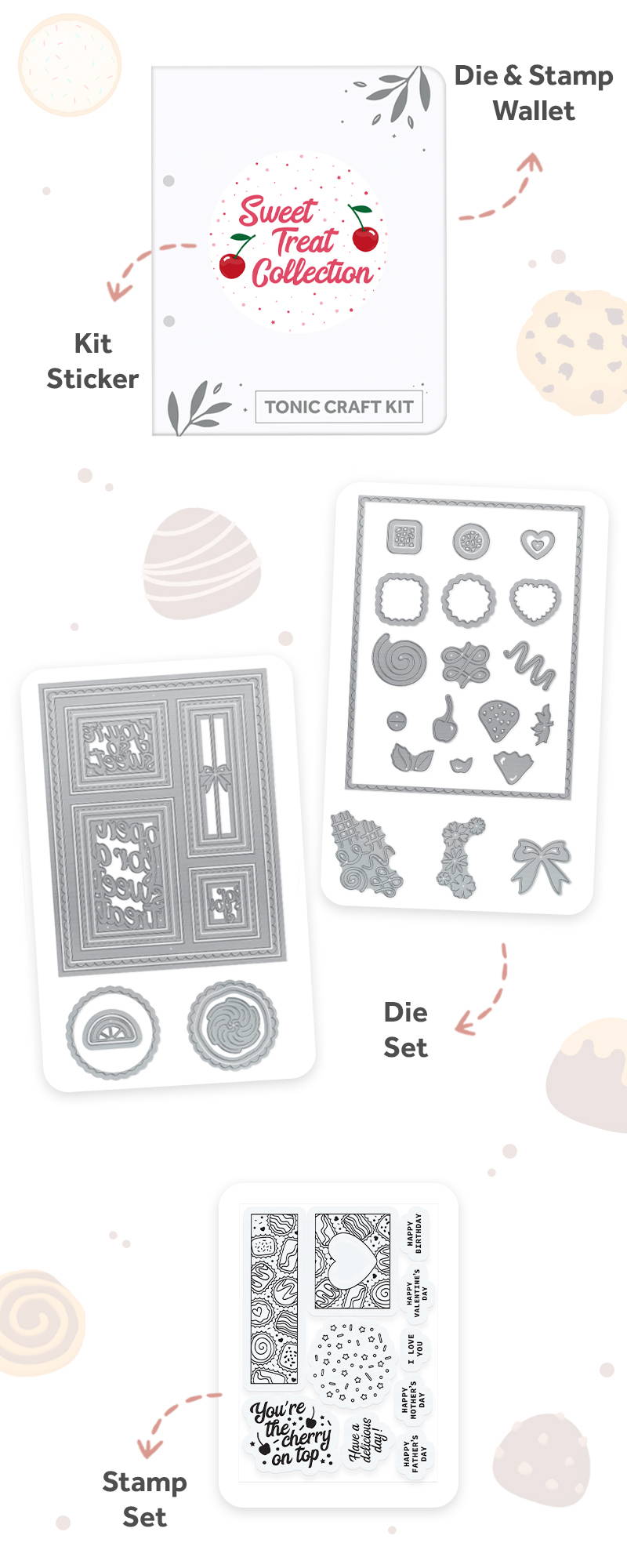 Tonic Craft Kit 79 - Sweet Treat Collection – Tonic Studios USA